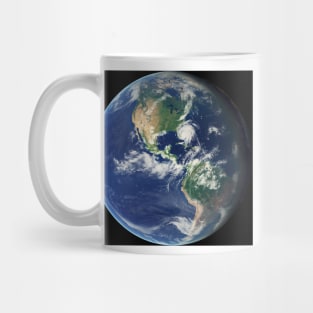 Earth from space, satellite image (C019/4446) Mug